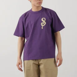 A.G.SPALDING&BROS / 14/Jersey Felt Letter Short Sleeve T-Shirt S Logo