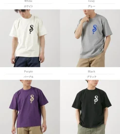 A.G.SPALDING&BROS / 14/Jersey Felt Letter Short Sleeve T-Shirt S Logo