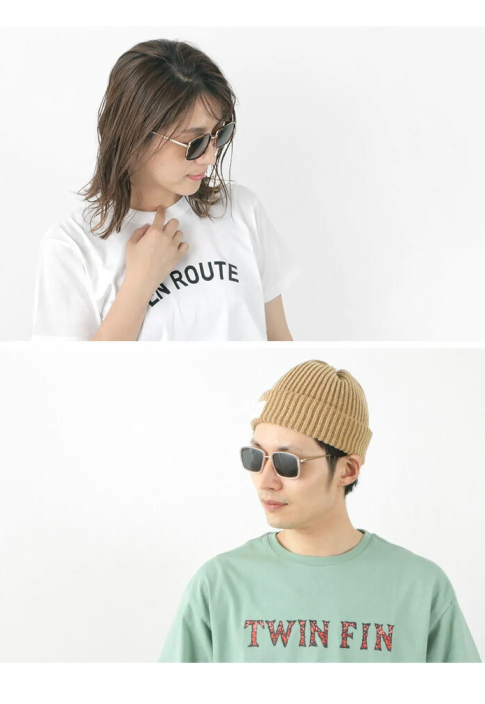 A.KJAERBEDE / ALDO Asymmetrical Square Sunglasses