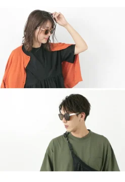 A.KJAERBEDE / NANCY wide frame sunglasses