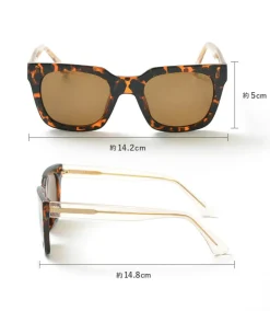 A.KJAERBEDE / NANCY wide frame sunglasses
