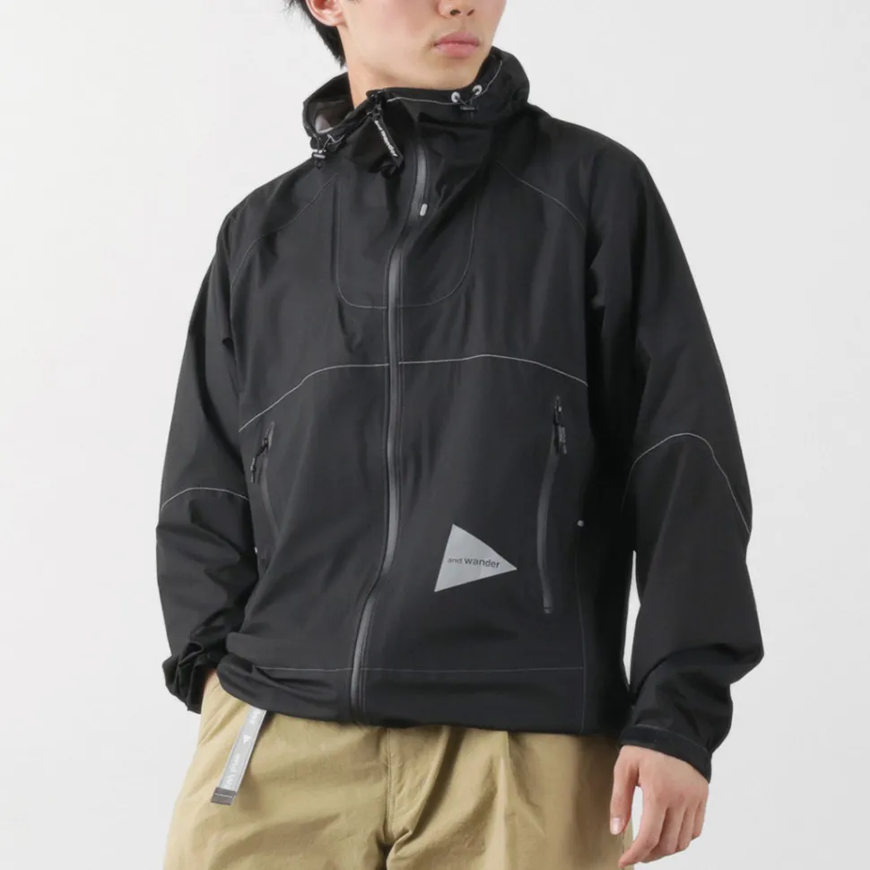 AND WANDER / 3 Layer Ultralight Rain Jacket