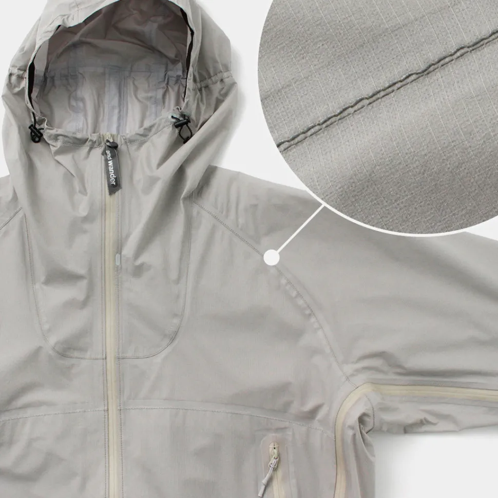AND WANDER / 3 Layer Ultralight Rain Jacket