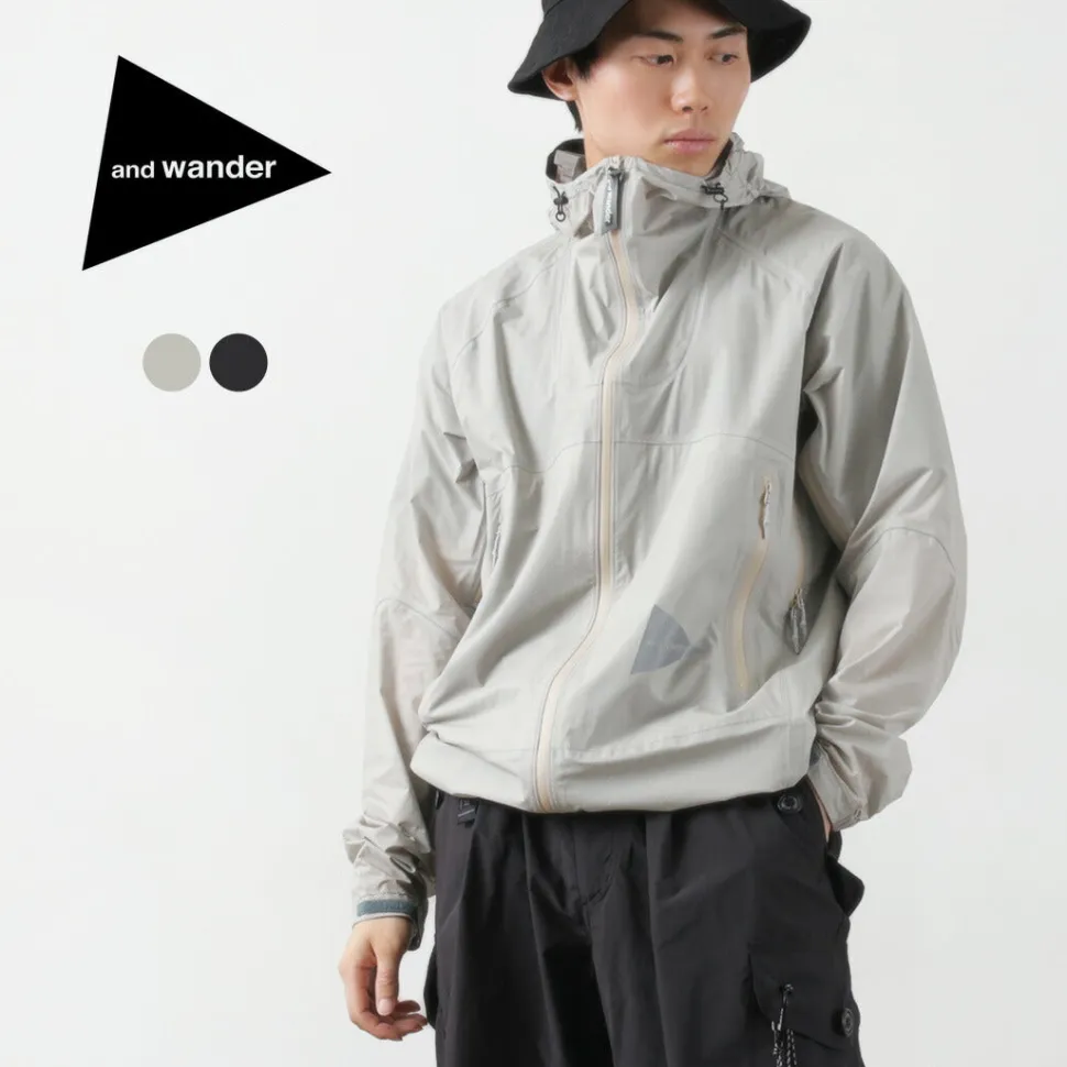 AND WANDER / 3 Layer Ultralight Rain Jacket