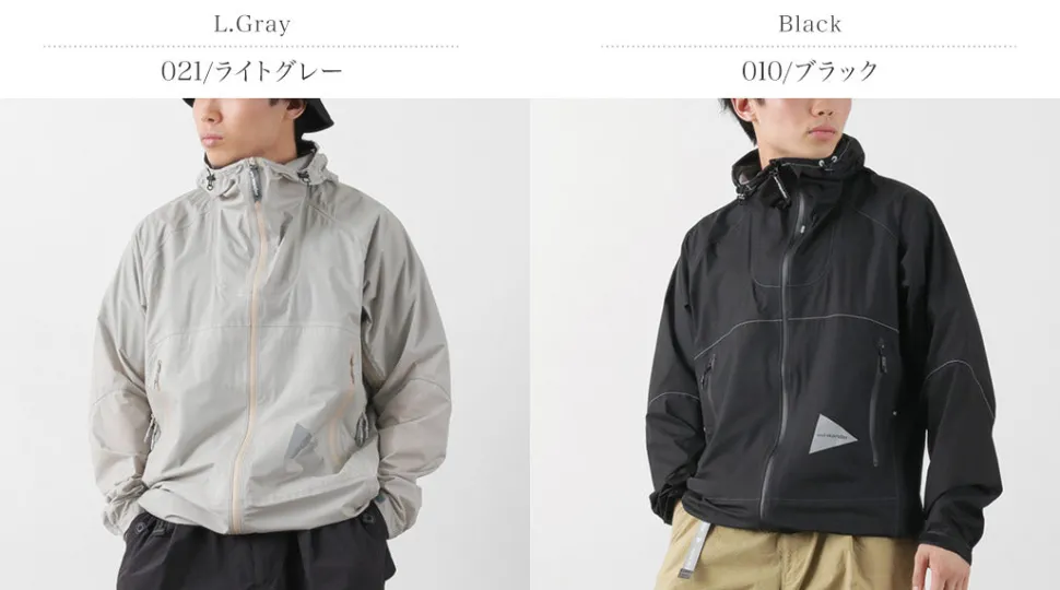 AND WANDER / 3 Layer Ultralight Rain Jacket