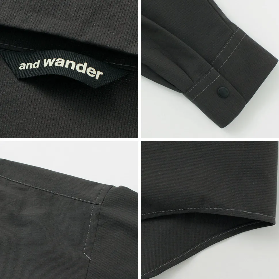 AND WANDER / Dry BreathableLong Sleeve Shirt