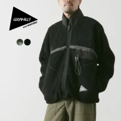 AND WANDER / Gramicci Jacquard Tape Fleece Jacket