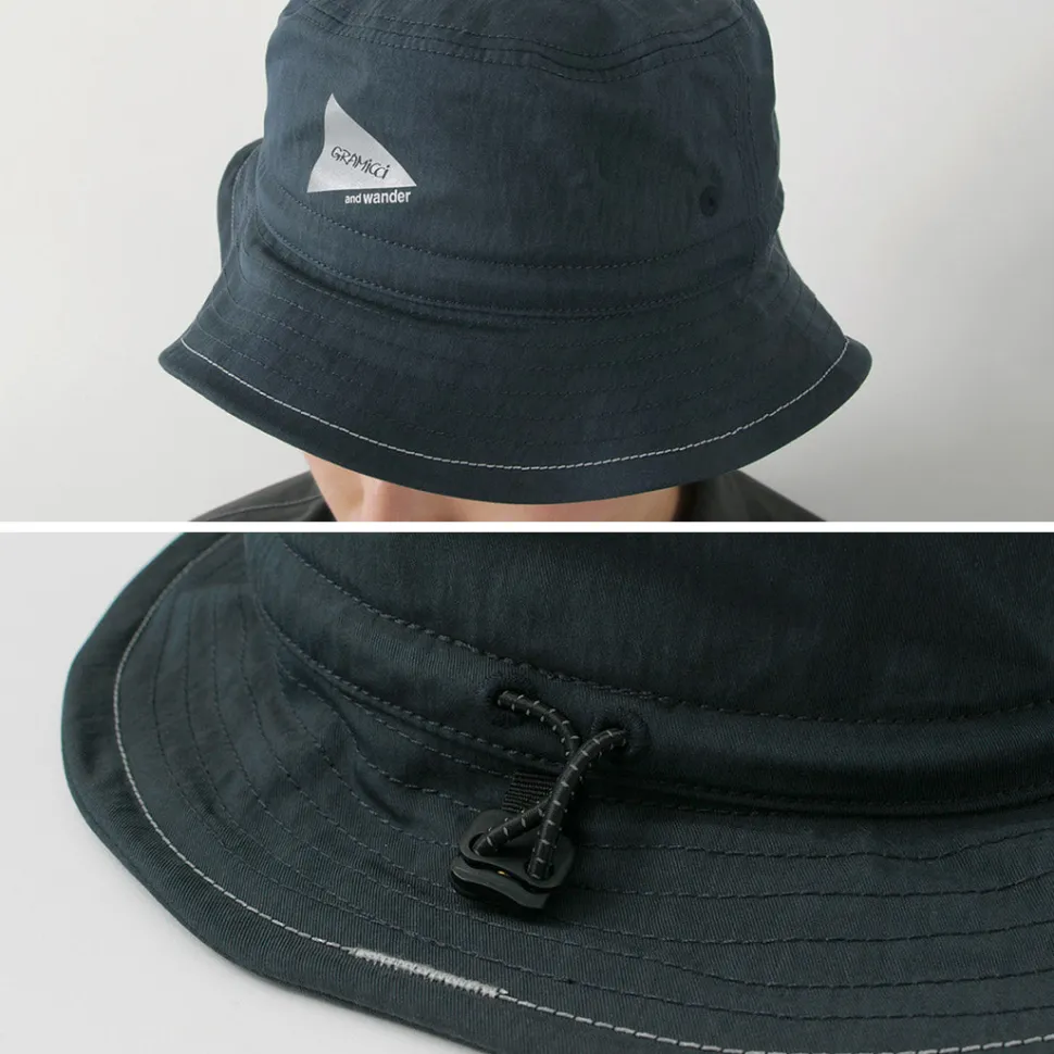 AND WANDER / Gramicci Nylon Cotton Hat