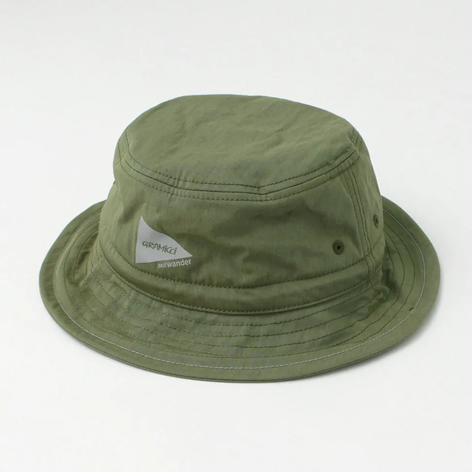 AND WANDER / Gramicci Nylon Cotton Hat