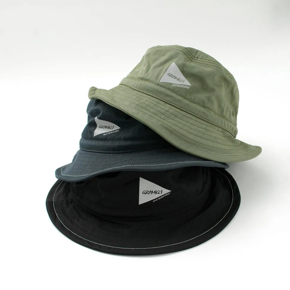 AND WANDER / Gramicci Nylon Cotton Hat