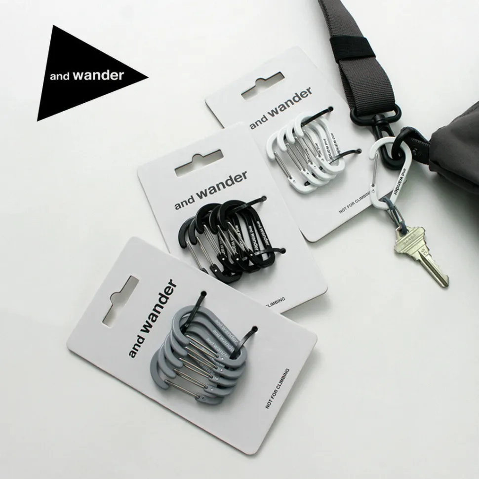 AND WANDER / Mini carabiner set