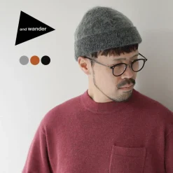 AND WANDER / Mohair Wool Knit Cap