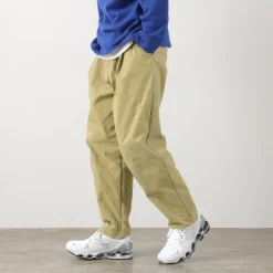 AND WANDER / Nylon Chino Tucked Tapered Pants
