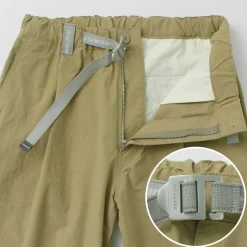 AND WANDER / Nylon Chino Tucked Tapered Pants