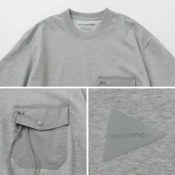 AND WANDER / Pocket T-Shirt