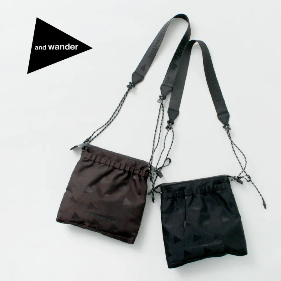 AND WANDER / Triangle Jacquard Sakosh