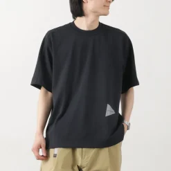AND WANDER / UV-cut dry short sleeve t-shirt