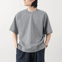 AND WANDER / UV-cut dry short sleeve t-shirt