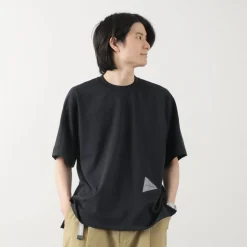 AND WANDER / UV-cut dry short sleeve t-shirt
