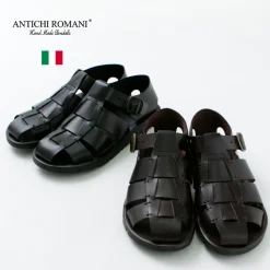 ANTICHI ROMANI / Leather Gurkha sandals