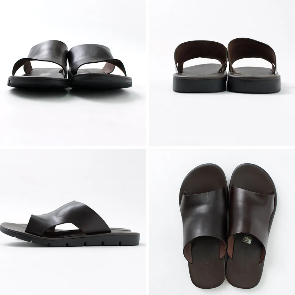 ANTICHI ROMANI / Leather slide sandal