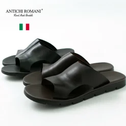 ANTICHI ROMANI / Leather slide sandal
