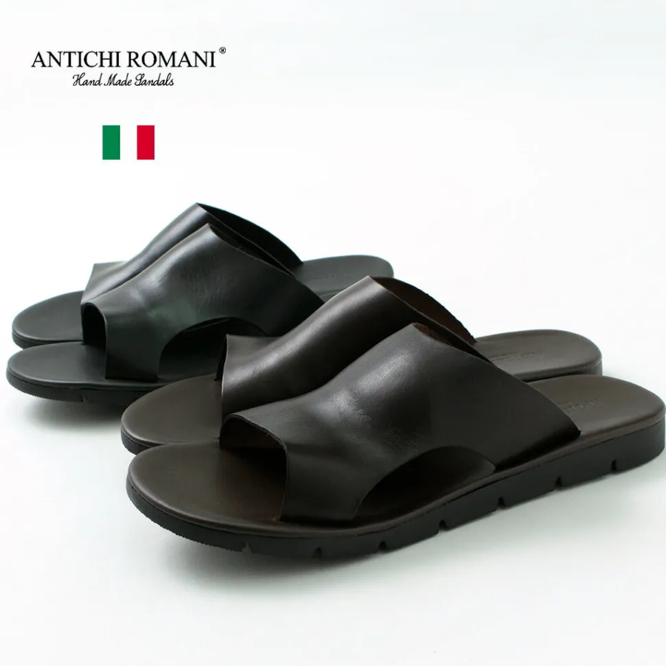 ANTICHI ROMANI / Leather slide sandal