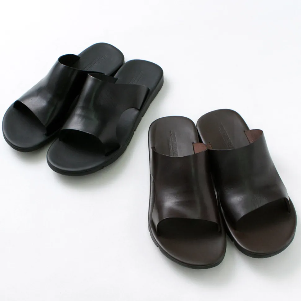 ANTICHI ROMANI / Leather slide sandal