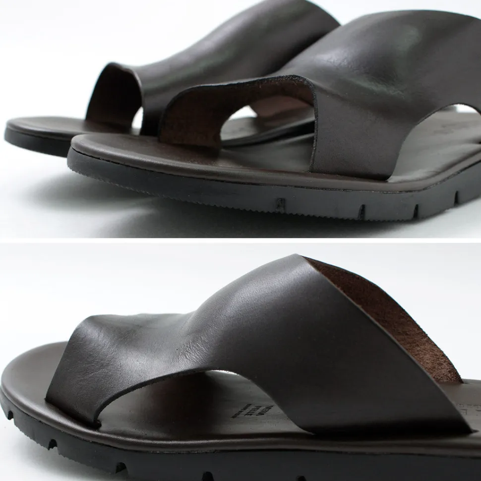 ANTICHI ROMANI / Leather slide sandal