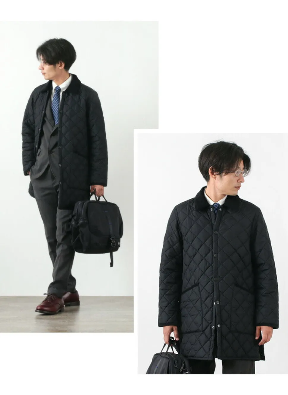 BARBOUR / Ritzdale long nylon quilted jacket