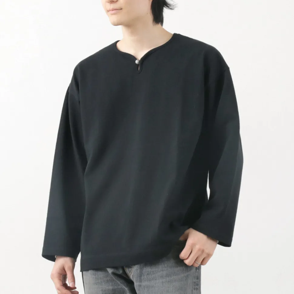BARNS / Big Cozun knitiing Concho Long Sleeve T-Shirt