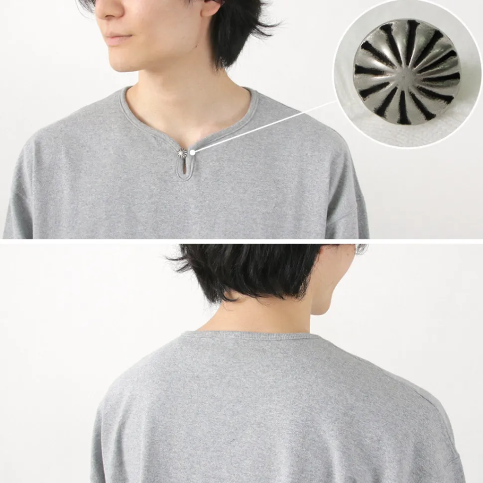 BARNS / Big Cozun knitiing Concho Long Sleeve T-Shirt