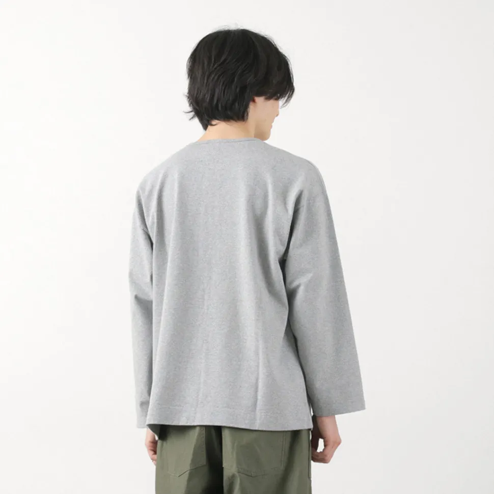 BARNS / Big Cozun knitiing Concho Long Sleeve T-Shirt