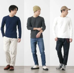 BARNS / BR-3050 Big Waffle Long Sleeve Thermal / T-shirt