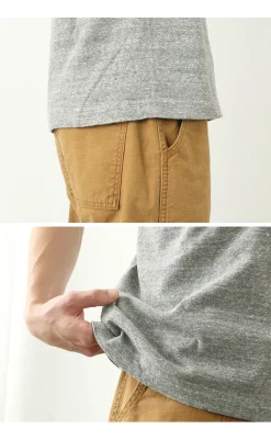 BARNS / BR-1101 Hanging jersey S/S V-neck