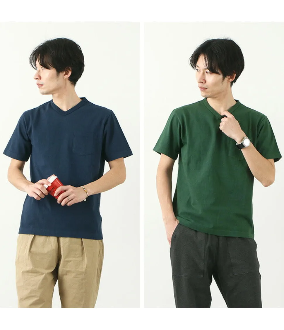 BARNS / BR-1101 Hanging jersey S/S V-neck