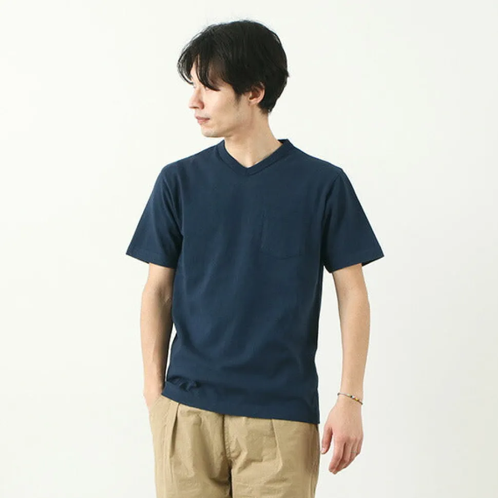 BARNS / BR-1101 Hanging jersey S/S V-neck