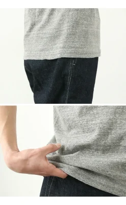 BARNS / BR-1100 Hanging jersey S/S Crew neck