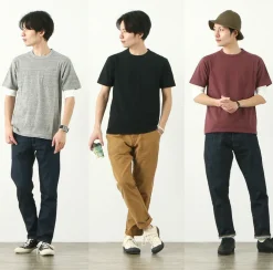 BARNS / BR-1100 Hanging jersey S/S Crew neck