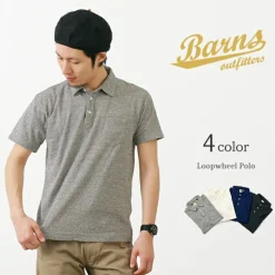 BARNS / BR-1006 Hanging Jersey Short Sleeve Polo Shirt