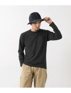 BARNS / BR-1106 Jersey Crew Neck L/S Pocket T-Shirt