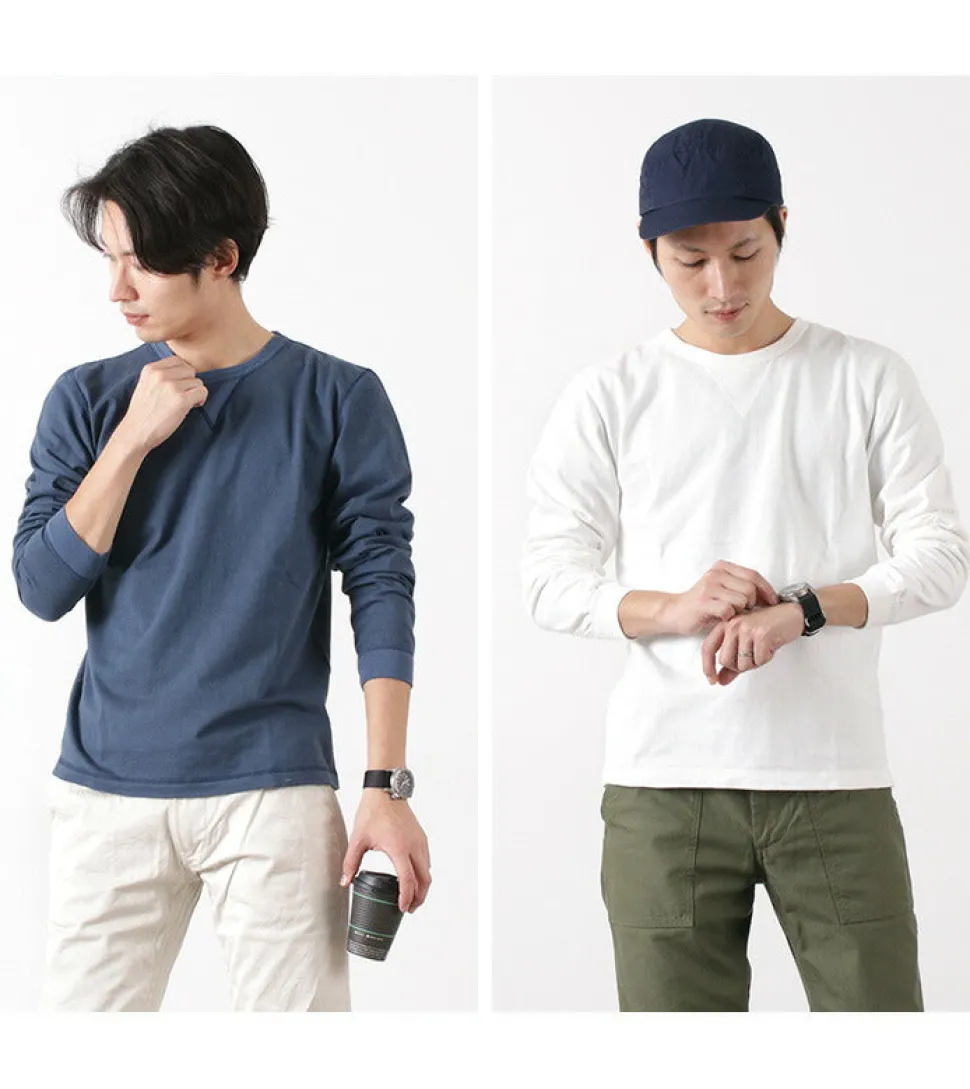 BARNS / COZUN Knit Vintage Long Sleeve Crew Neck T-Shirt