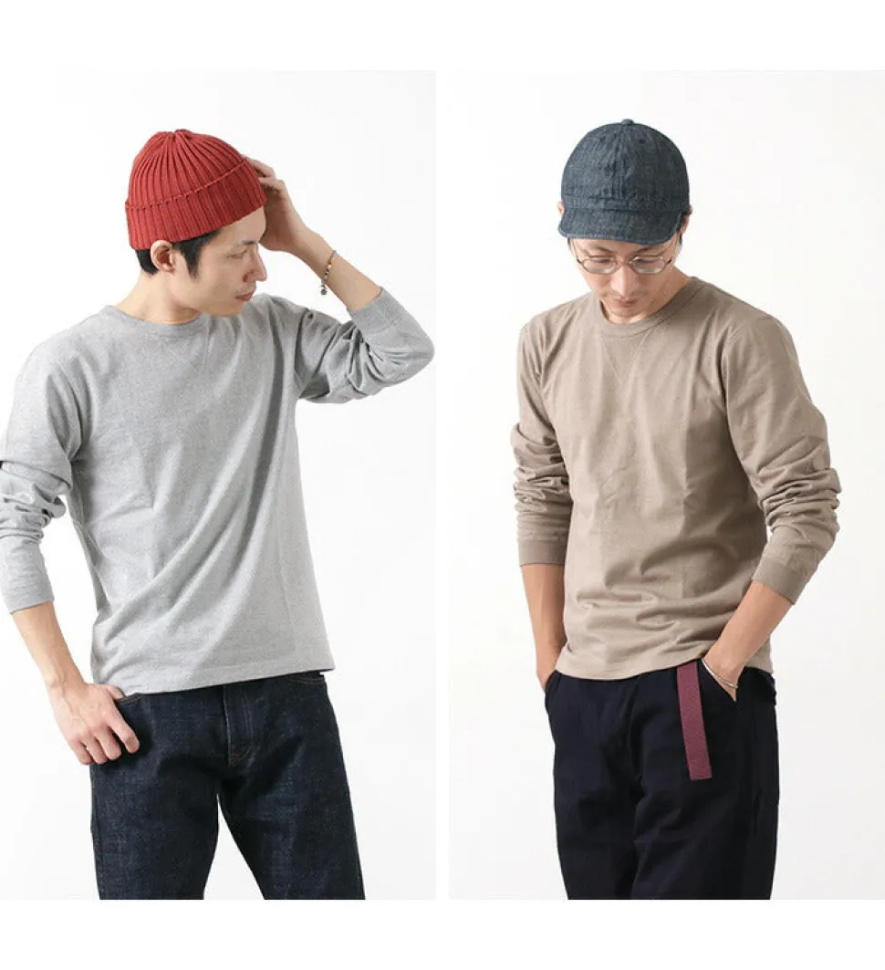 BARNS / COZUN Knit Vintage Long Sleeve Crew Neck T-Shirt