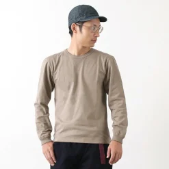 BARNS / COZUN Knit Vintage Long Sleeve Crew Neck T-Shirt