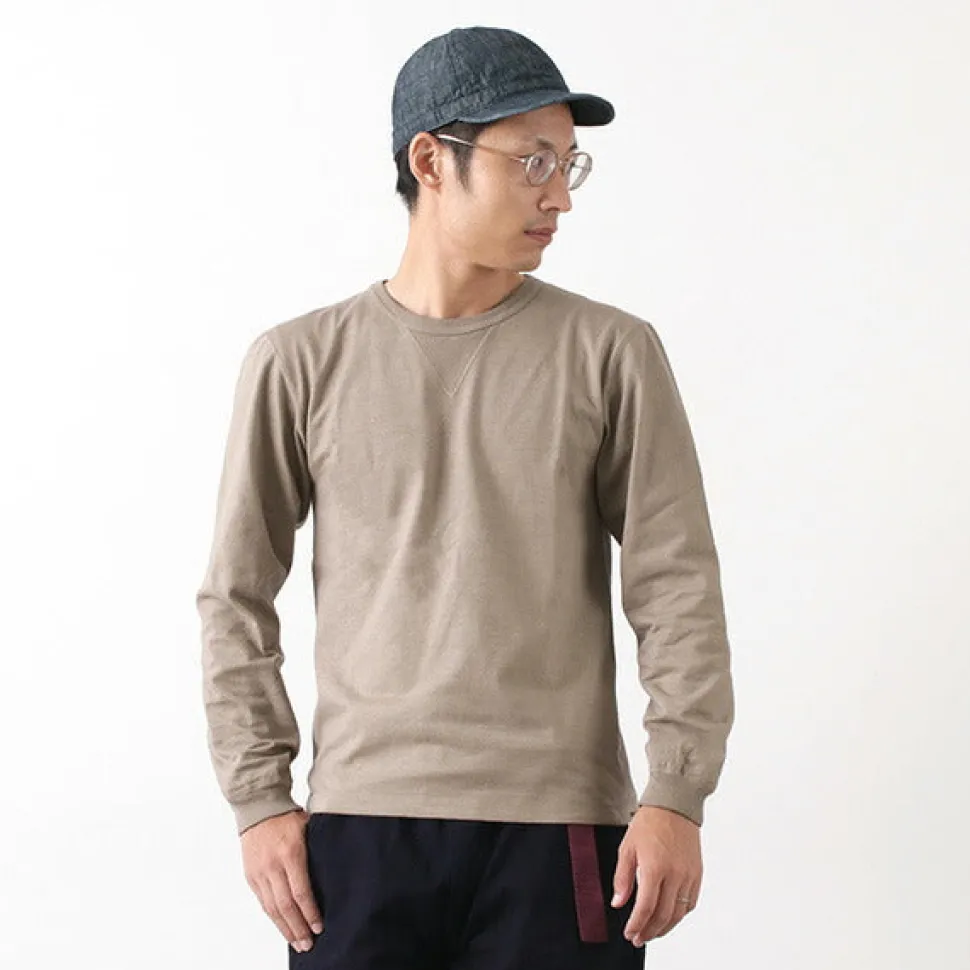 BARNS / COZUN Knit Vintage Long Sleeve Crew Neck T-Shirt