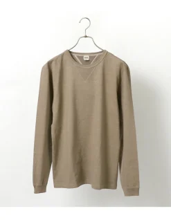 BARNS / COZUN Knit Vintage Long Sleeve Crew Neck T-Shirt