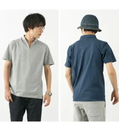 BARNS / Cozun Knit Vintage Skipper Polo Shirt