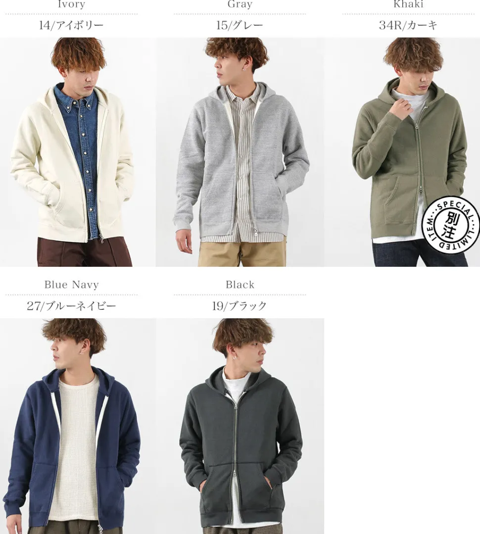 BARNS / Hanging Knits Zip Parka Sweat