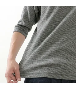 BARNS / Heavy spun milled fabric 6.5/10 sleeve T-shirt