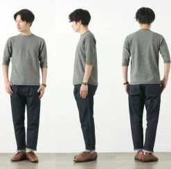 BARNS / Heavy spun milled fabric 6.5/10 sleeve T-shirt
